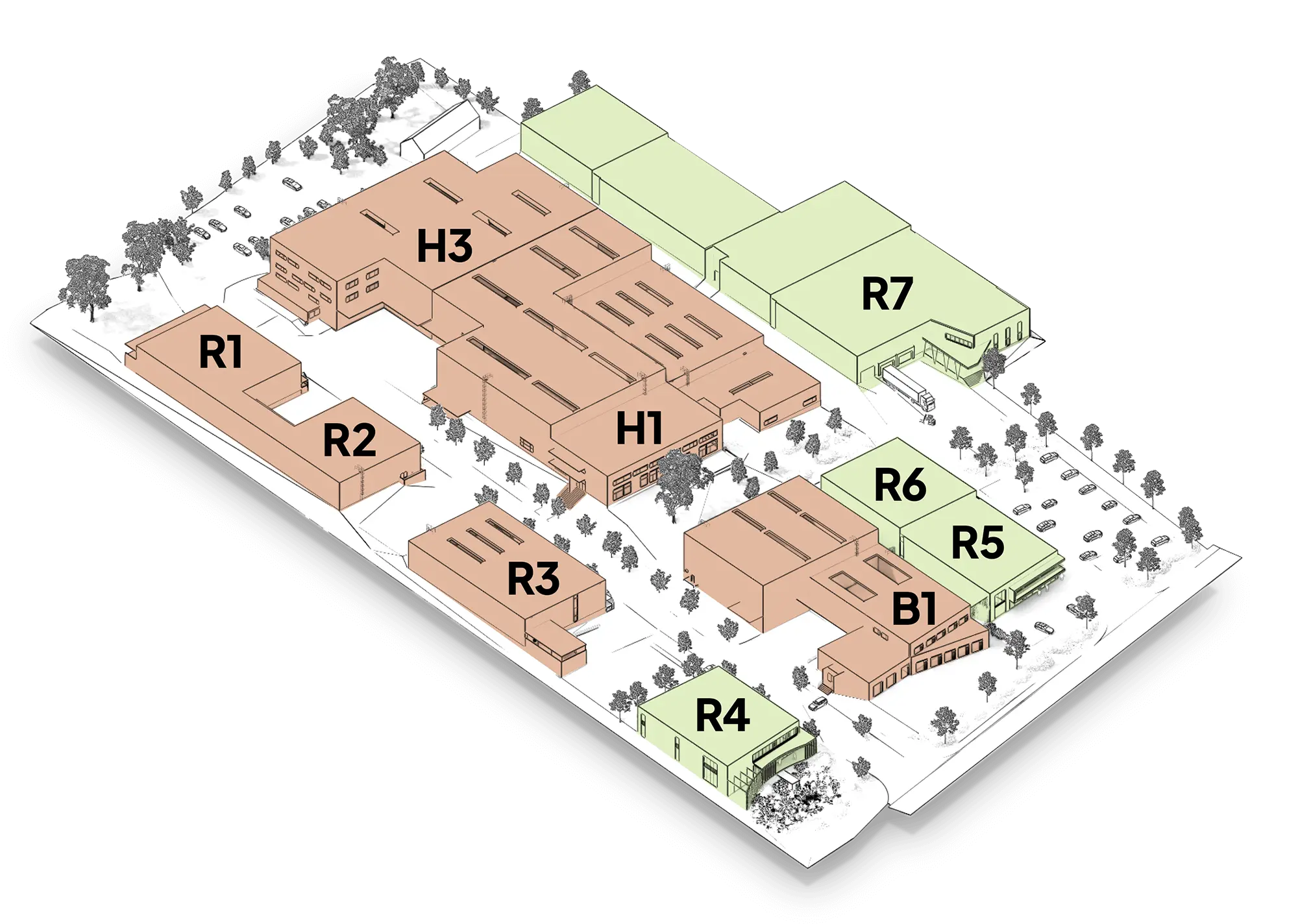 Mapa areálu